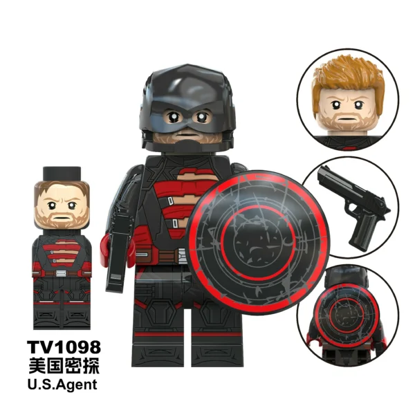 Thunderbolt Team Winter Soldier Heroes Minifigures Fit Lego B-Mv098 - Image 5
