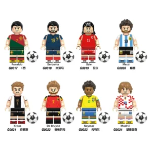 Soccer Star Iconic Players International Teams Collection Minifigures Fit Lego B-F002