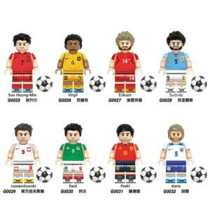Football Legends International Strikers & Midfield Stars Minifigures Fit Lego B-F003