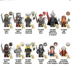 Lord of the Rings Middle-earth Heroes Villains Minifigures Fit Lego B-LR028