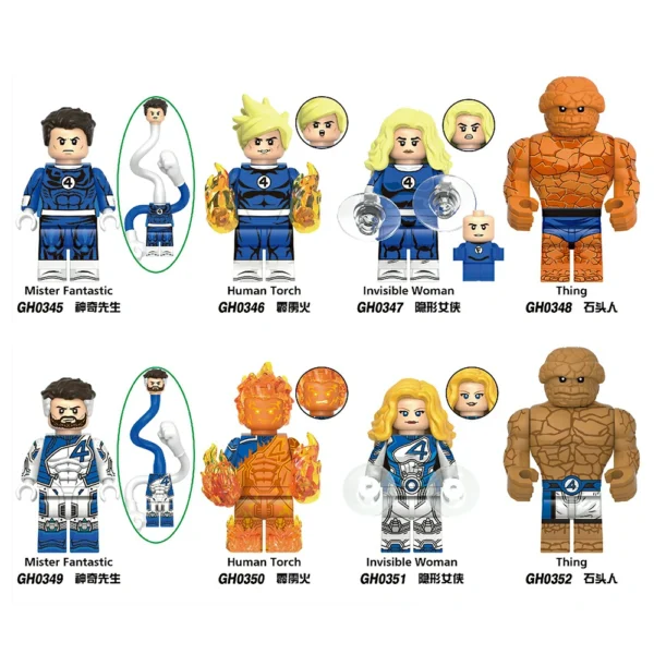 Super Hero Fantastic Team Force Block Collection Set Minifigures Compatible With Lego B-Mv103