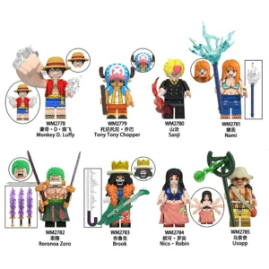 One Piece Straw Hat Pirate Crew Minifigs Set Minifigures Compatible With Lego B-OP010