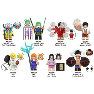 One Piece Anime Straw Hat Adventure Crew Pack Minifigures Compatible With Lego B-OP025