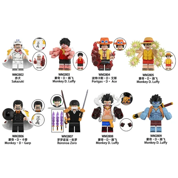 One Piece Luffy Evolution Saga Bricks Set Minifigures Compatible With Lego B-OP026