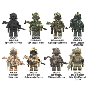 Elite Tactical Unit Global Special Forces Theme Minifigure Set Fit Lego B-S018