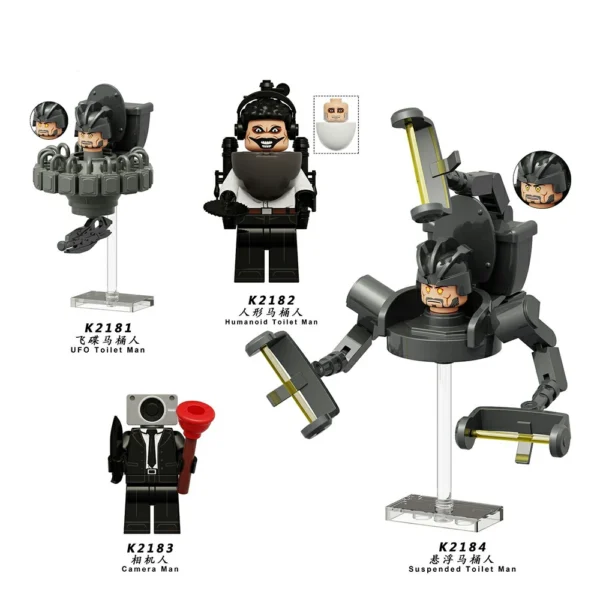 SKBD Toilet TV Man Fighter Game Minifigs Collection Minifigures Fit Lego B-TK005