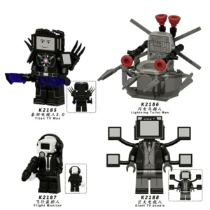 Skibidi Toilet Advanced TV & Monitor Minifigs Set Minifigures Fit Lego B-TK006