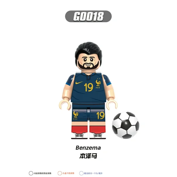Soccer Star Iconic Players International Teams Collection Minifigures Fit Lego B-F002 - Image 3