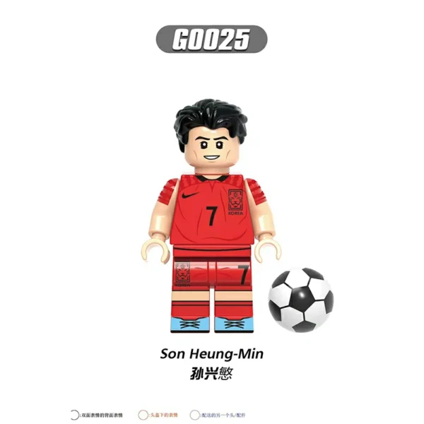 Football Legends International Strikers & Midfield Stars Minifigures Fit Lego B-F003 - Image 2