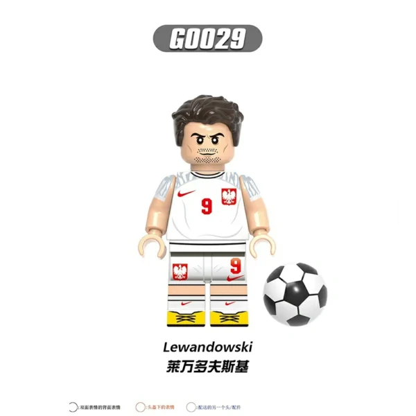 Football Legends International Strikers & Midfield Stars Minifigures Fit Lego B-F003 - Image 6