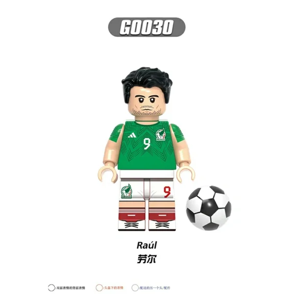 Football Legends International Strikers & Midfield Stars Minifigures Fit Lego B-F003 - Image 7
