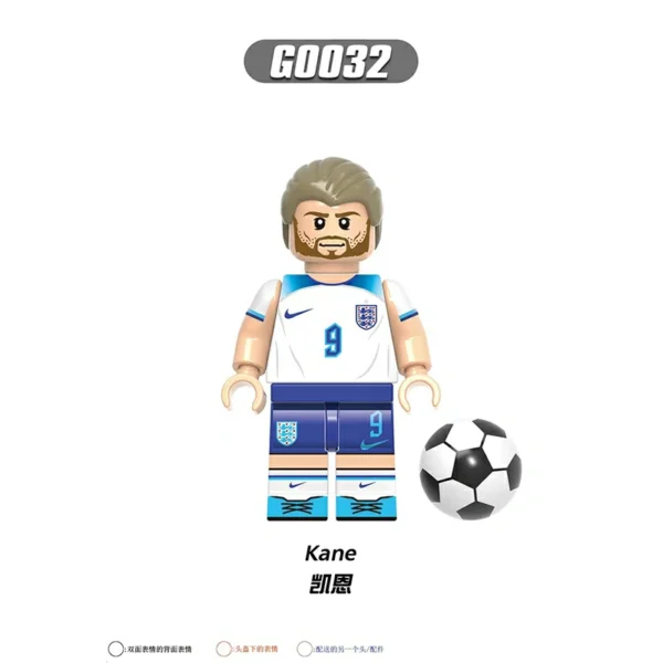 Football Legends International Strikers & Midfield Stars Minifigures Fit Lego B-F003 - Image 9