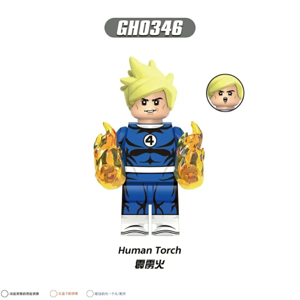 Super Hero Fantastic Team Force Block Collection Set Minifigures Compatible With Lego B-Mv103 - Image 3