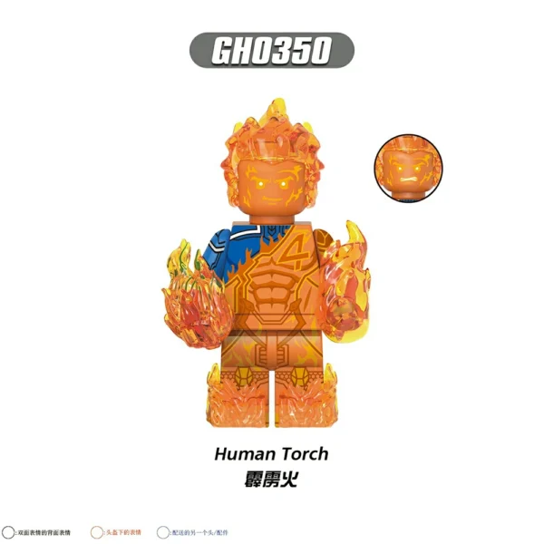 Super Hero Fantastic Team Force Block Collection Set Minifigures Compatible With Lego B-Mv103 - Image 7