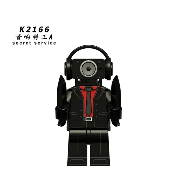 Skibidi Toilet Villains and Audio Titan Minifigures Set Fit Lego B-TK022 - Image 4