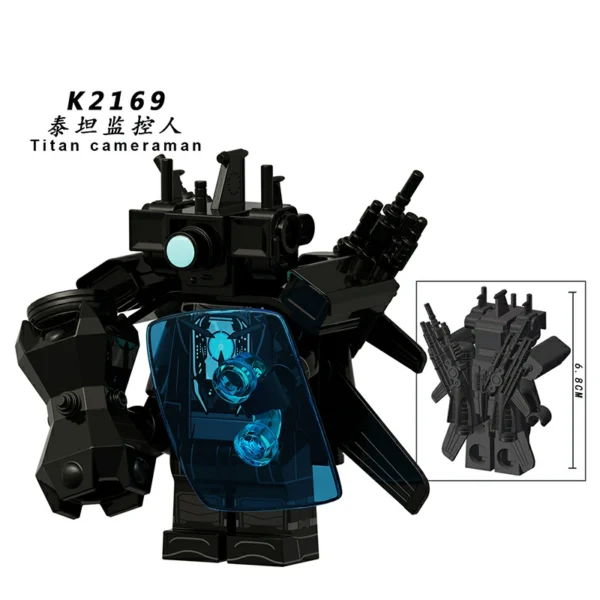 Skibidi Toilet Heroes Cyborg Enemies Anime Series Brick Minifigures Set Fit Lego B-TK004 - Image 3