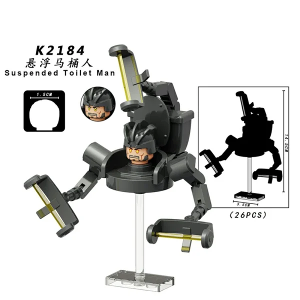 SKBD Toilet TV Man Fighter Game Minifigs Collection Minifigures Fit Lego B-TK005 - Image 5