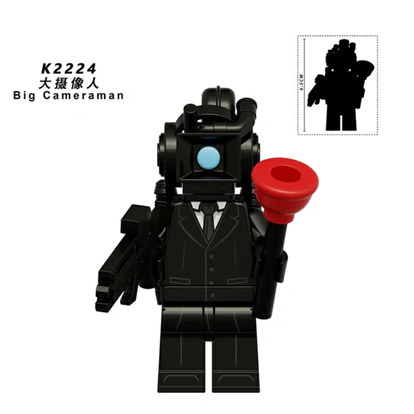 Skibidi Toilet Monitor & Titan Agent Minifigs Pack Minifigures Fit Lego B-TK012 - Image 2