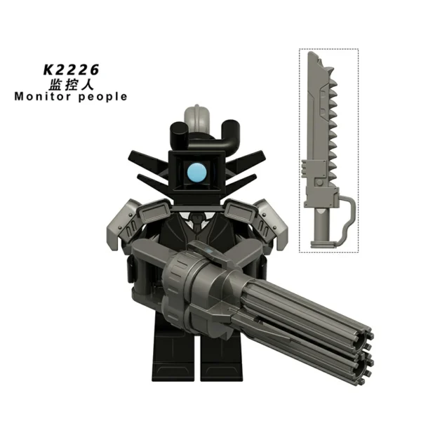 Skibidi Toilet Monitor & Titan Agent Minifigs Pack Minifigures Fit Lego B-TK012 - Image 4