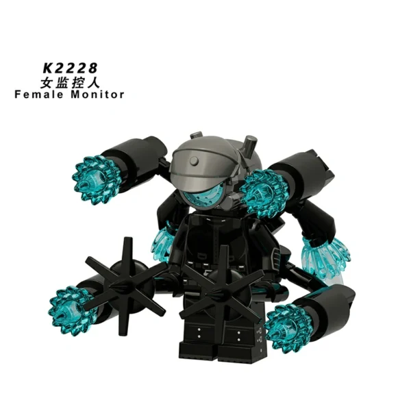 Skibidi Toilet Monitor & Titan Agent Minifigs Pack Minifigures Fit Lego B-TK012 - Image 6