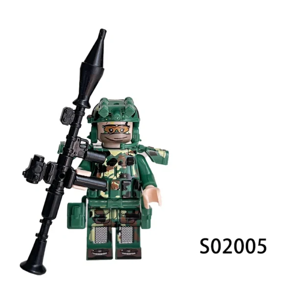 Desert & Jungle Strike Force Camouflage Soldiers with Gear Minifigure Fit Lego B-S020 - Image 6