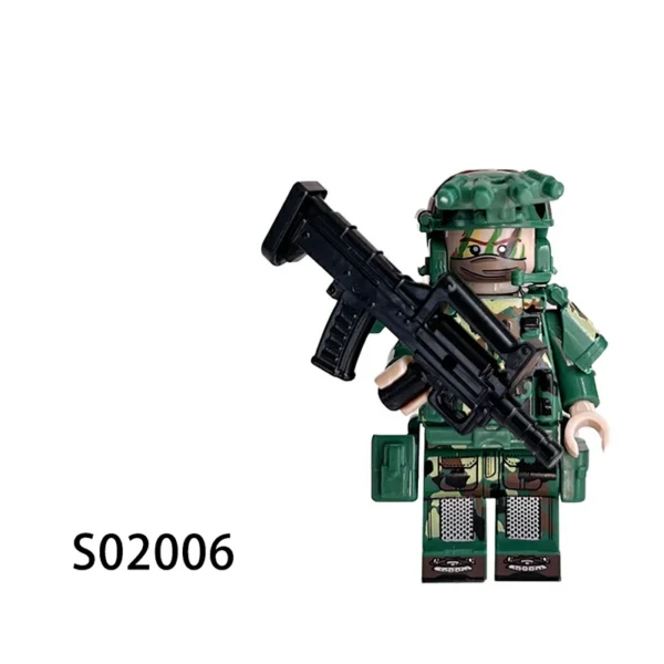 Desert & Jungle Strike Force Camouflage Soldiers with Gear Minifigure Fit Lego B-S020 - Image 7