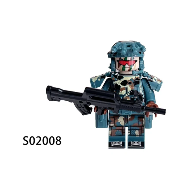 Desert & Jungle Strike Force Camouflage Soldiers with Gear Minifigure Fit Lego B-S020 - Image 9