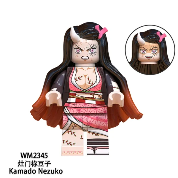 8PCS Demon Slayer Series Character Bricks Set Minifigures Compatible With Lego B-DS002 - Image 3
