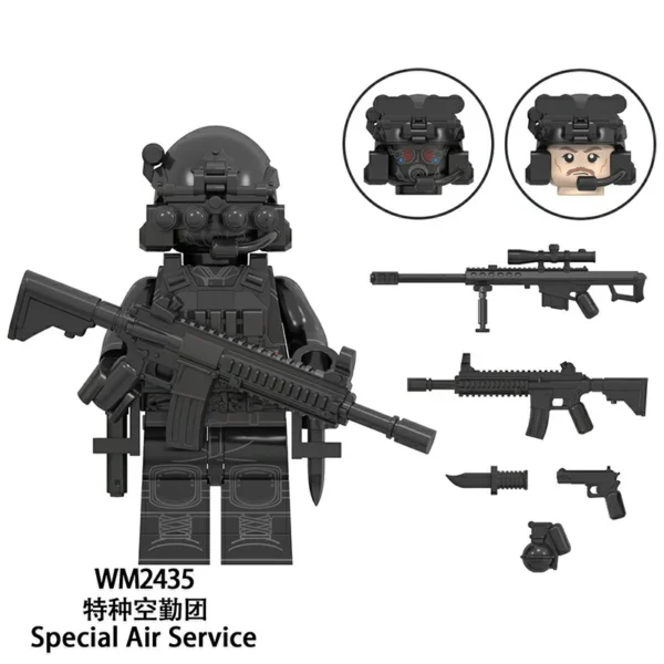 Elite Tactical Unit Global Special Forces Theme Minifigure Set Fit Lego B-S018 - Image 2