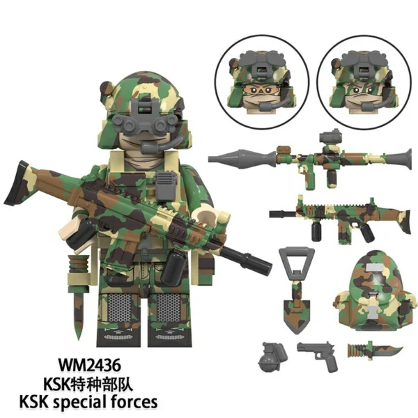 Elite Tactical Unit Global Special Forces Theme Minifigure Set Fit Lego B-S018 - Image 3