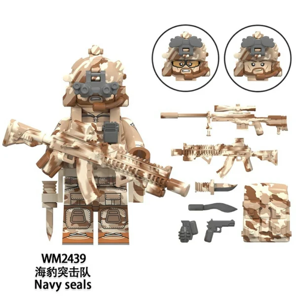 Elite Tactical Unit Global Special Forces Theme Minifigure Set Fit Lego B-S018 - Image 6