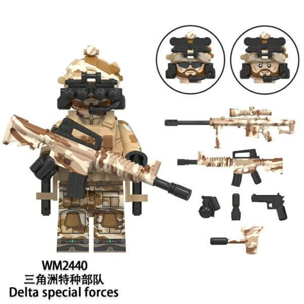 Elite Tactical Unit Global Special Forces Theme Minifigure Set Fit Lego B-S018 - Image 7