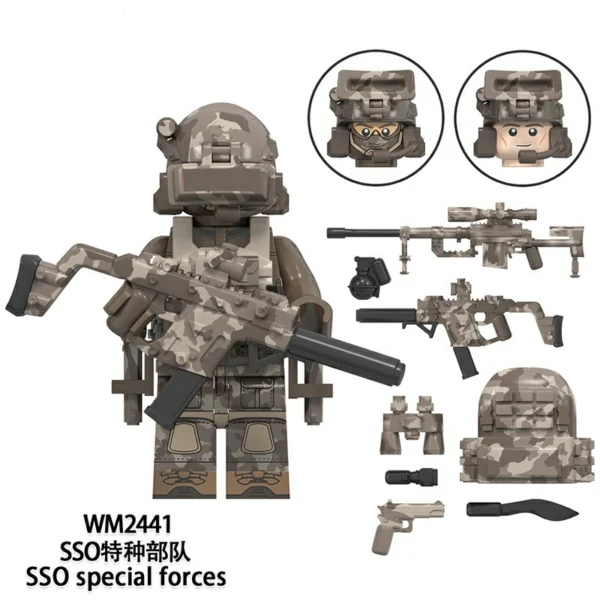 Elite Tactical Unit Global Special Forces Theme Minifigure Set Fit Lego B-S018 - Image 8