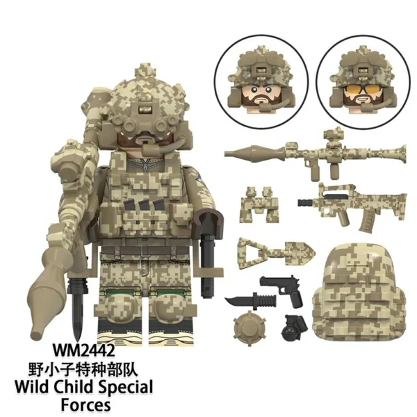 Elite Tactical Unit Global Special Forces Theme Minifigure Set Fit Lego B-S018 - Image 9