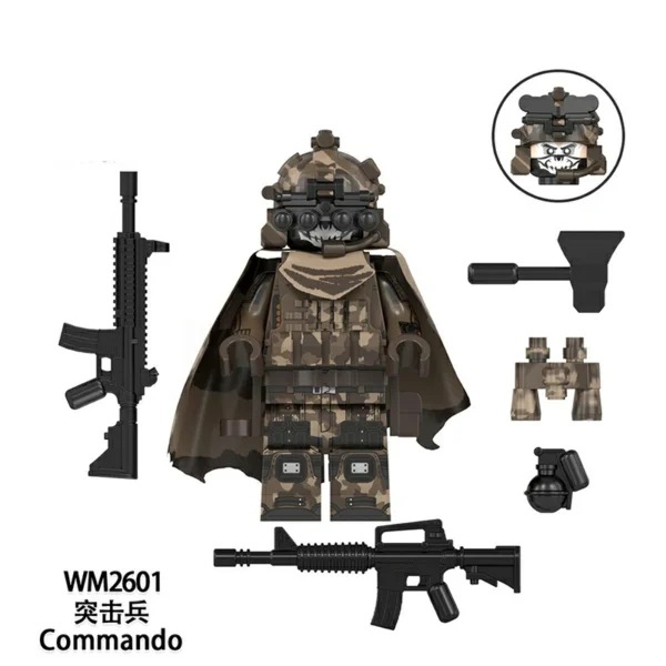 Tactical Ops Special Forces Roles with Equipment Minifigure Set Fit Lego B-S025 - Image 5