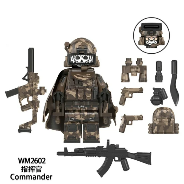 Tactical Ops Special Forces Roles with Equipment Minifigure Set Fit Lego B-S025 - Image 6