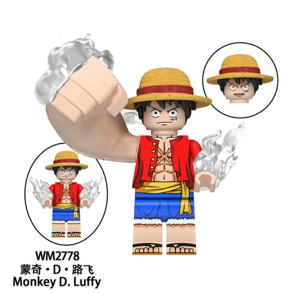 One Piece Straw Hat Pirate Crew Minifigs Set Minifigures Compatible With Lego B-OP010 - Image 2