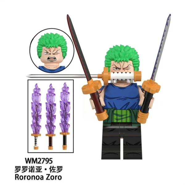 One Piece Anime Straw Hat Adventure Crew Pack Minifigures Compatible With Lego B-OP025 - Image 3