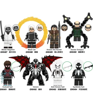 Super Hero Series Black Cat Octopus Doctor Assembly Kit Minifigures Fit Lego B-Mv066