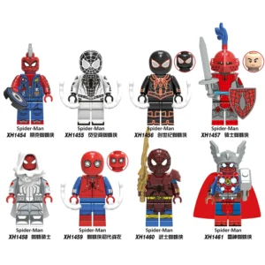Super Hero Spider-Man Knight Building Block Puzzle Toy Minifigures Fit Lego B-Mv068