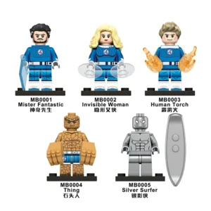 Fantastic Four Fire Man Movie Series Building Block Toy Minifigures Fit Lego B-Mv096