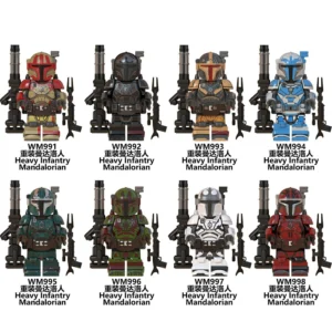 Space Military Movie Heavy Armor Mandalorian Action Figure Toy Minifigures Compatible With Lego B-SW129